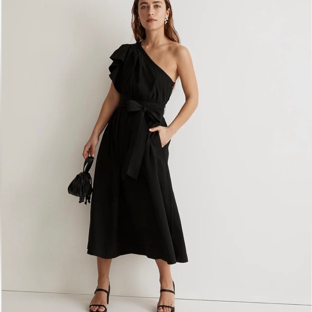 Nwt Madewell Midi One should black dress